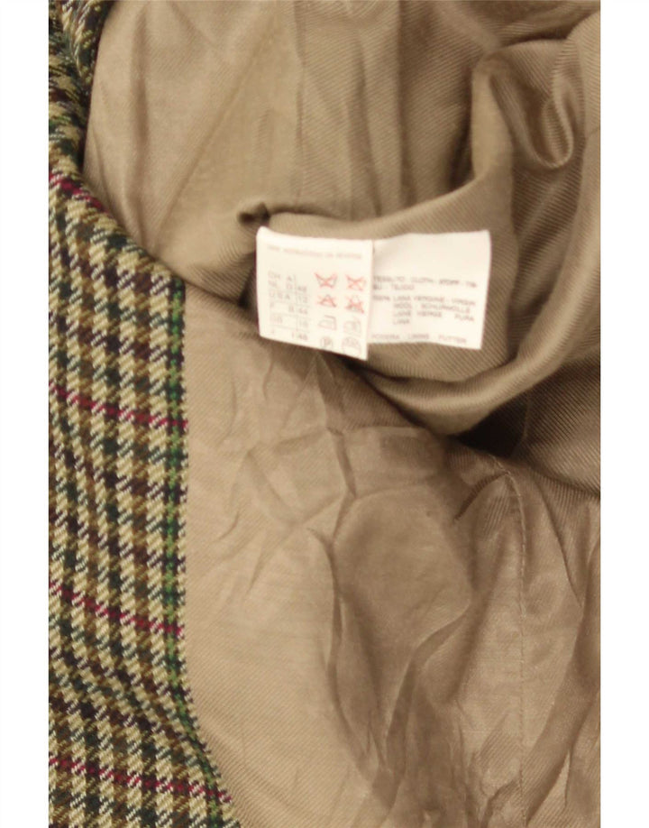Giacca blazer da weekend da donna Max Mara UK 16 grande pied de poule verde