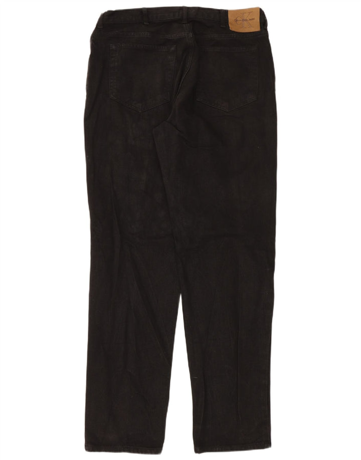 Jeans dritti da uomo Calvin Klein W38 L34 cotone nero