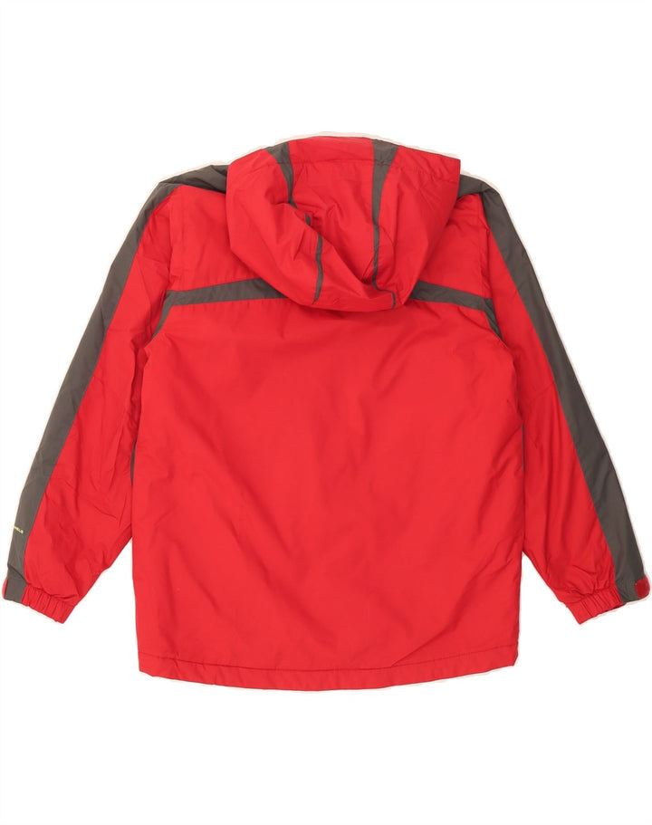 COLUMBIA Boys Omni-Shield Windbreaker Jacket 10-11 Years Red Colourblock Vintage Columbia and Second-Hand Columbia from Messina Hembry 