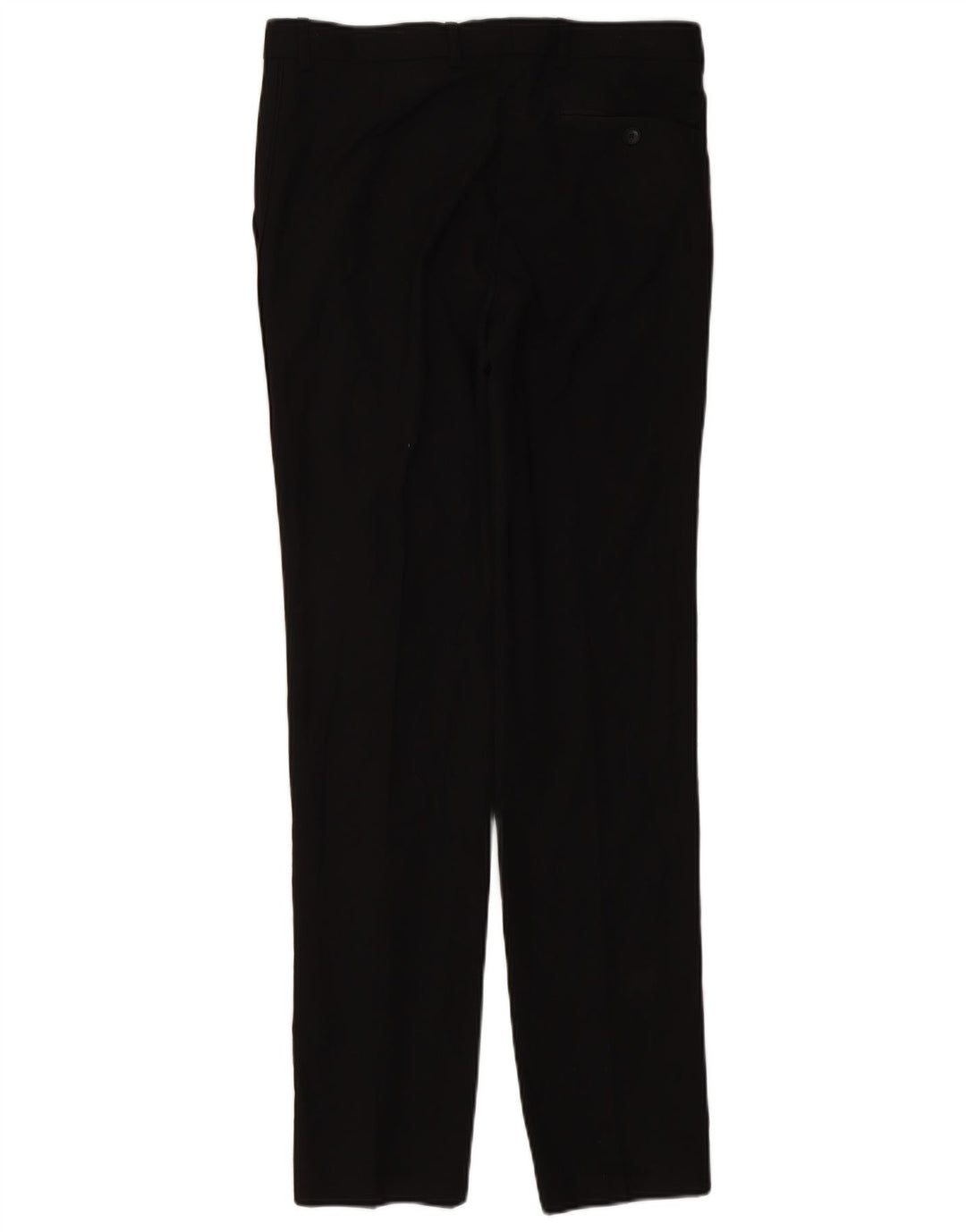 Pantaloni da abito slim fit da uomo Marks & Spencer W32 L33 poliestere nero