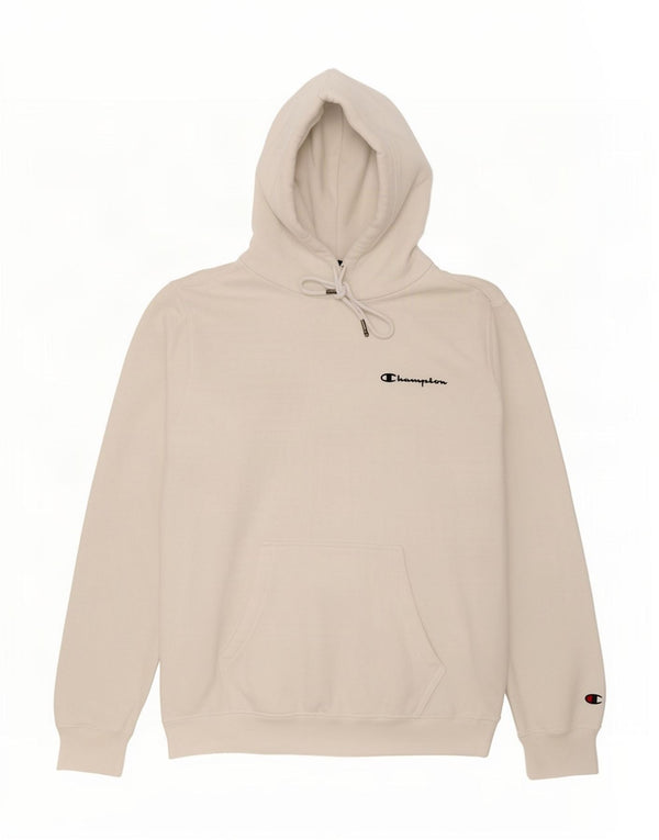 Maglione con cappuccio vestibilità ampia da uomo Champion XS in cotone bianco