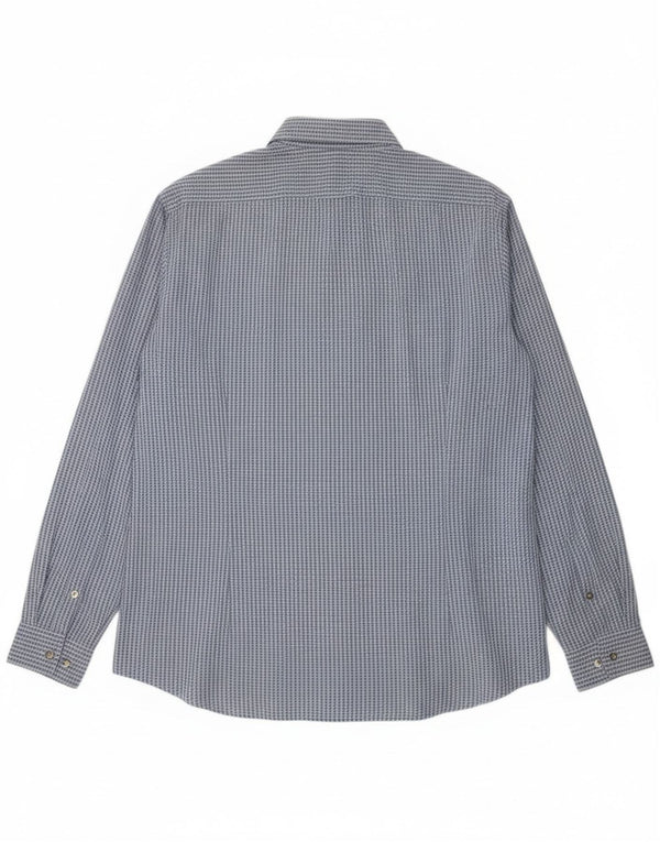 Camicia slim fit da uomo Calvin Klein taglia 43 17 XL a quadri blu