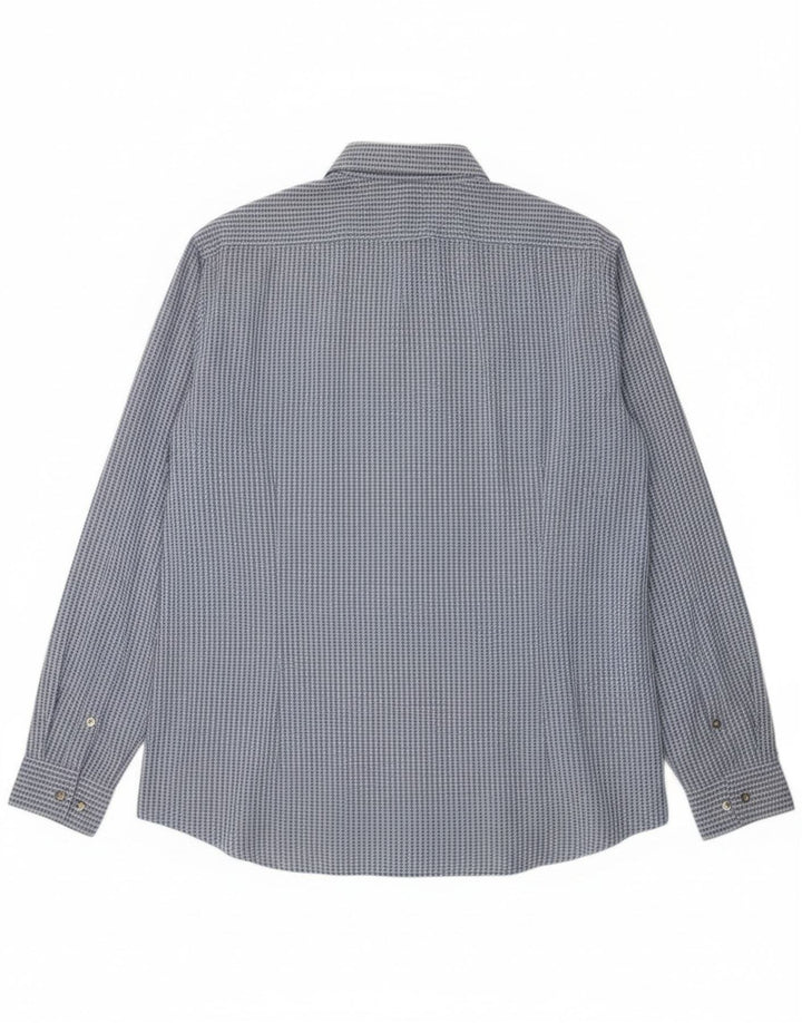 Camicia slim fit da uomo Calvin Klein taglia 43 17 XL a quadri blu