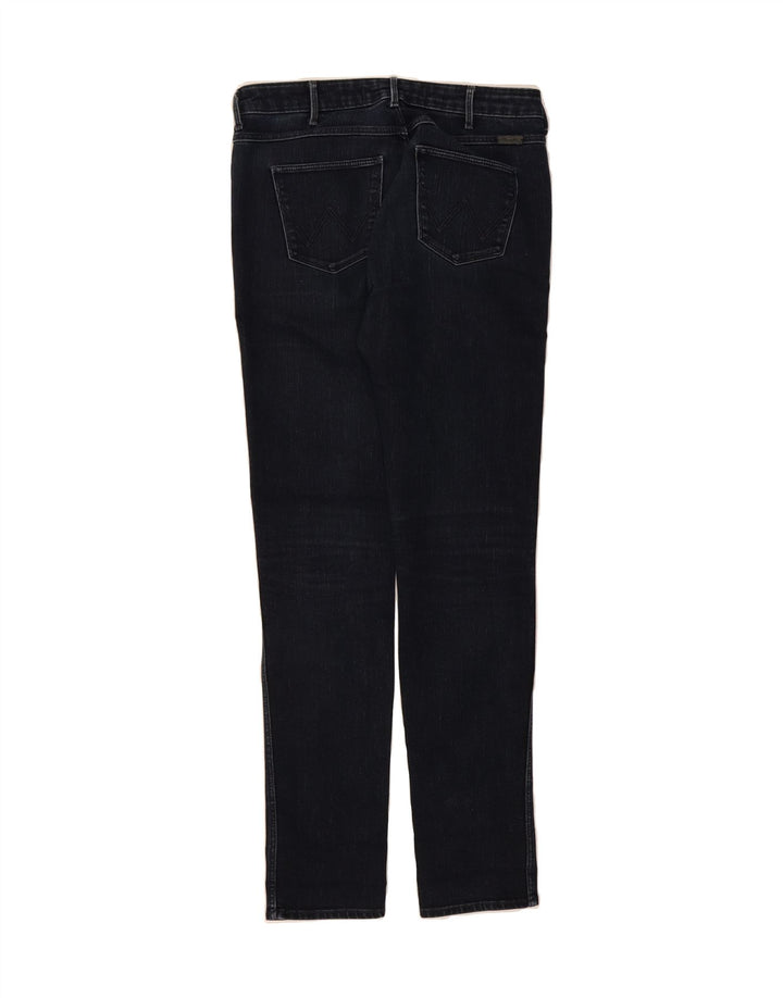 WRANGLER Womens Evalyn Slim Jeans W30 L32 Navy Blue Cotton Vintage Wrangler and Second-Hand Wrangler from Messina Hembry 
