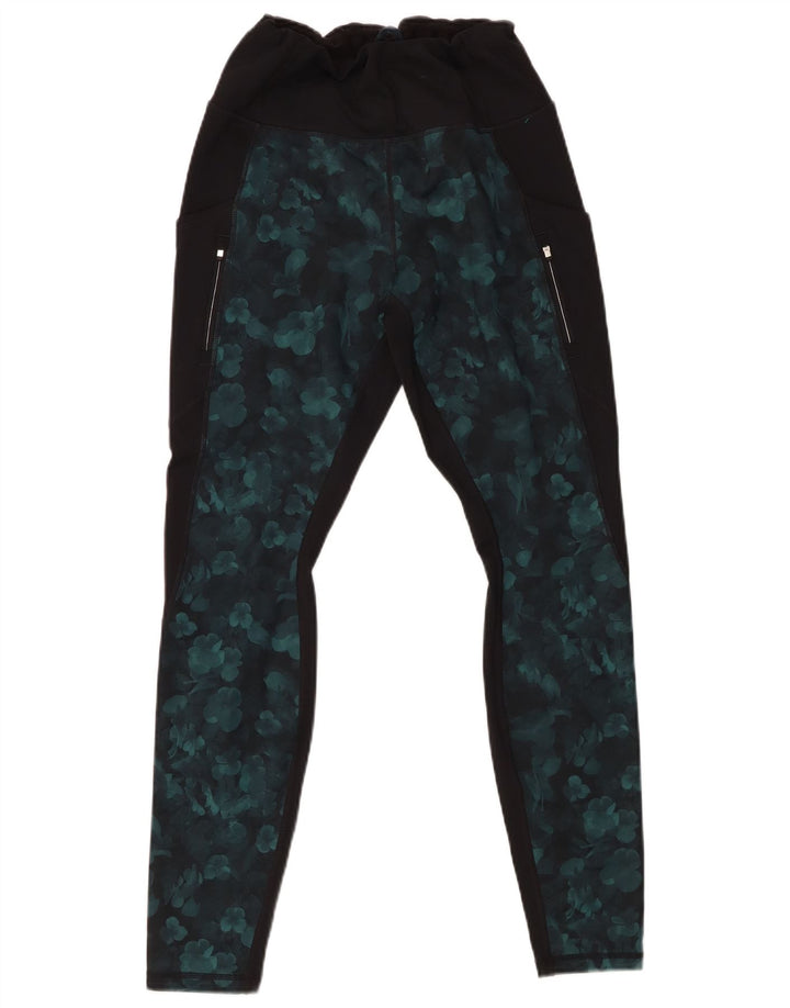 Leggings da donna ATHLETA UK 12 Poliestere floreale nero medio