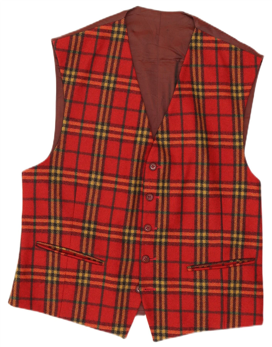 Gilet da uomo Via Ardigo piccolo quadretto rosso