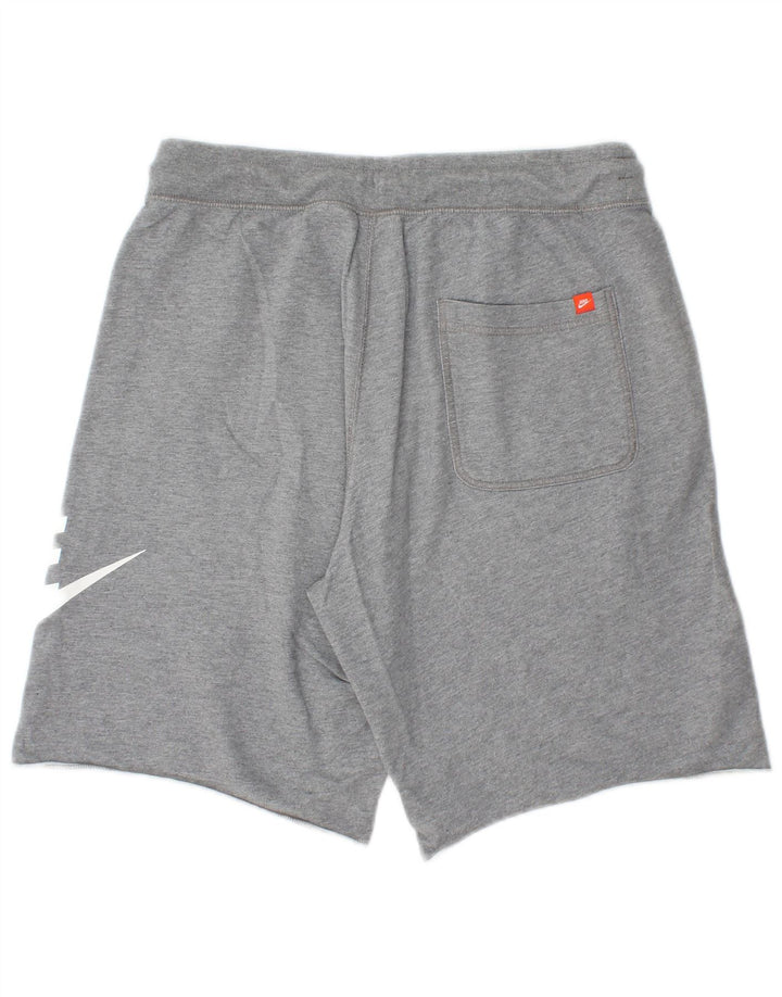 Pantaloncini sportivi Nike da uomo con grafica in cotone grigio medio