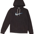 Felpa con cappuccio grafica Nike da uomo piccola in cotone nero