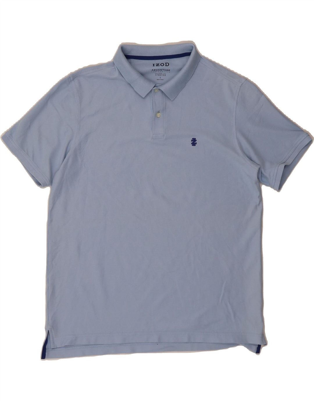 IZOD Mens Polo Shirt Large Blue Cotton Vintage Izod and Second-Hand Izod from Messina Hembry 