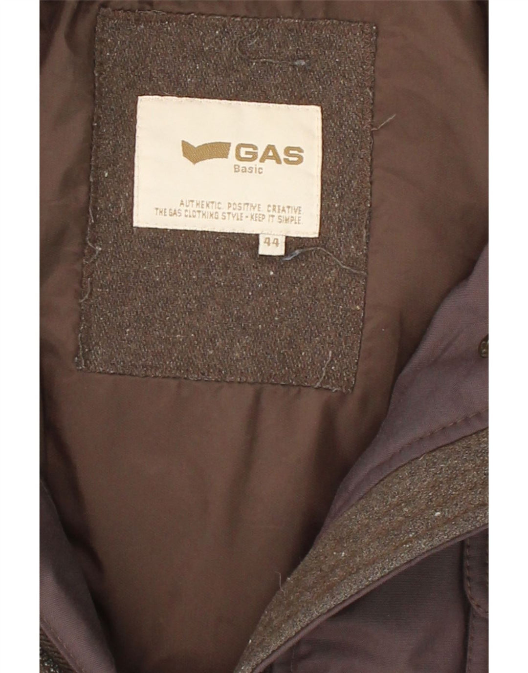 GAS Womens Hooded Padded Coat IT 44 Medium Grey Polyamide Vintage Gas and Second-Hand Gas from Messina Hembry 