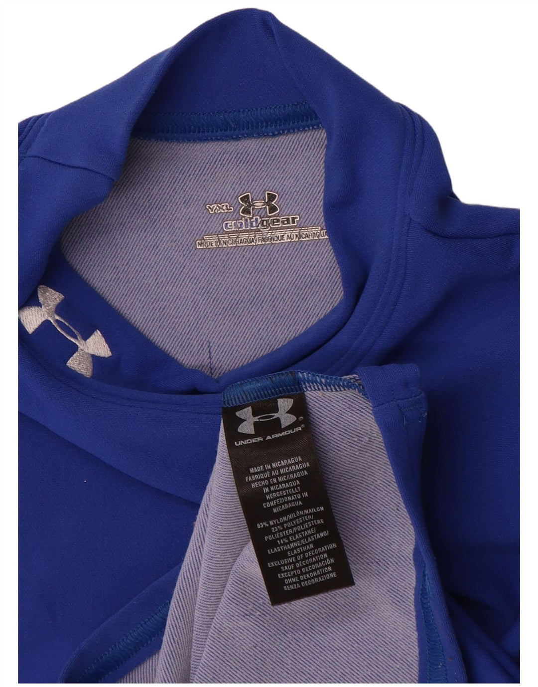 Maglia Under Armour da bambino a manica lunga 13-14 anni XL in nylon blu