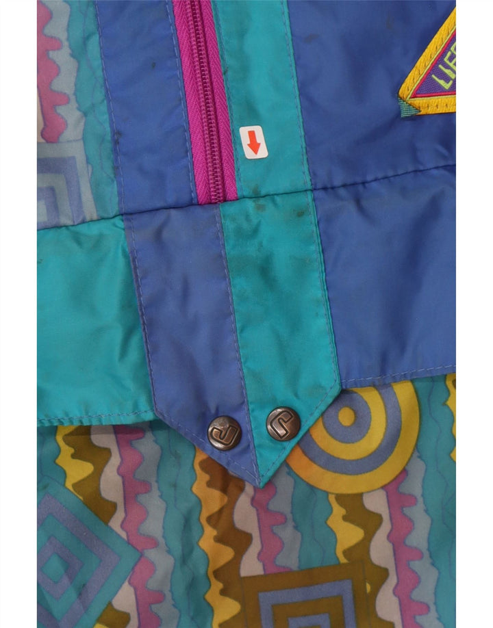 Giacca antipioggia da uomo con cappuccio J Jeantex IT 50/52 Large multicolore geometrica