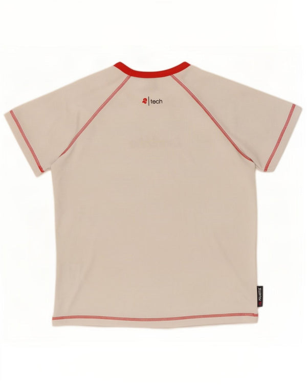 T-shirt grafica Invicta per ragazzi, 11-12 anni, grande, poliestere bianco