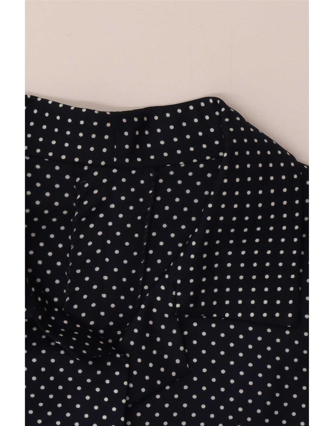 Abito a trapezio vintage da donna UK 16 grande blu navy maculato