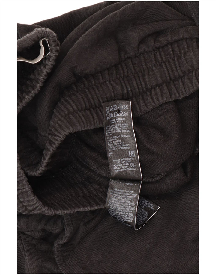 Pantaloni da tuta da uomo Marks & Spencer medio cotone nero
