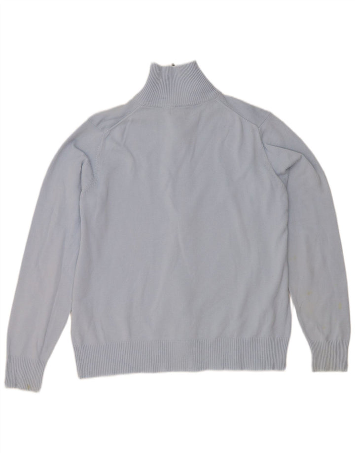 Maglione cardigan da uomo Zara grande in cotone blu