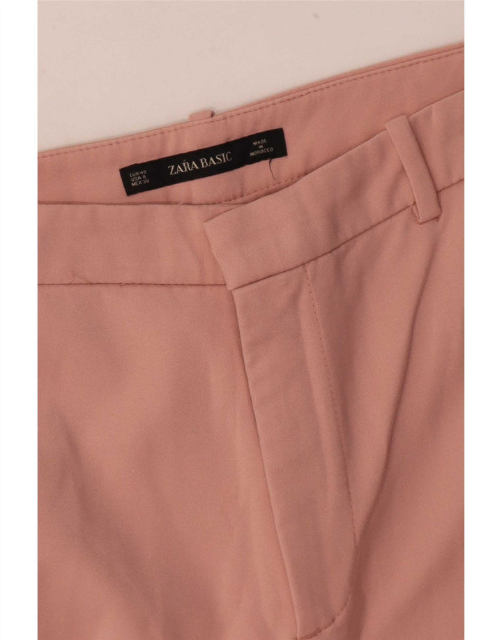 Pantaloni cropped Zara da donna EU 40 medi W30 L24 Rosa