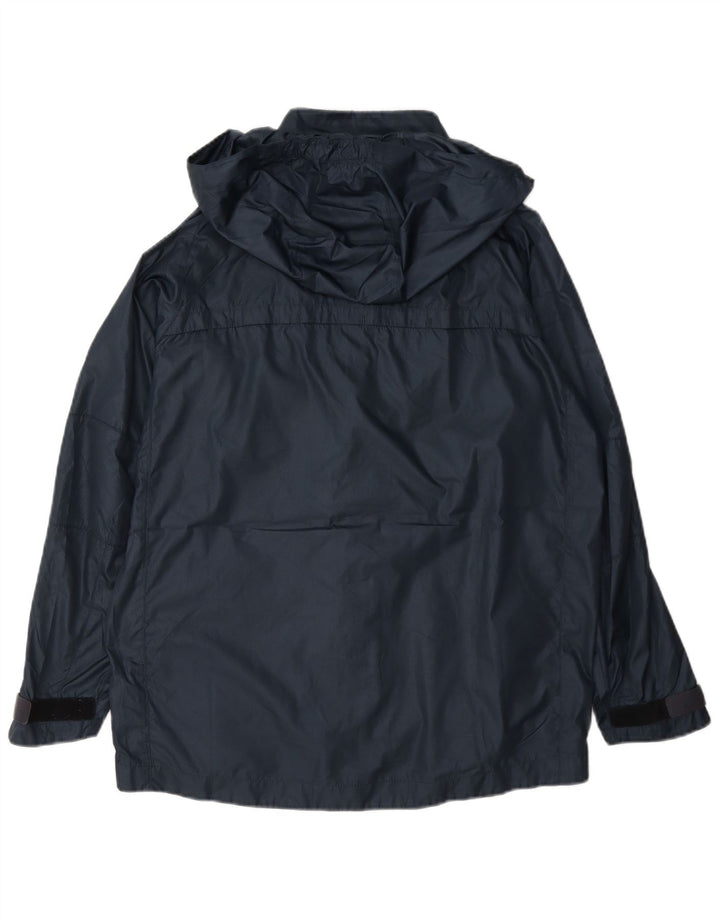 Giacca antipioggia con cappuccio Nike Barcelona da ragazzo, 13-14 anni, XL, blu navy, in poliestere