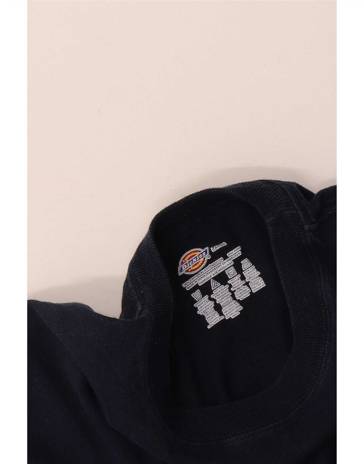 Maglietta da uomo Dickies Top Large in cotone blu navy