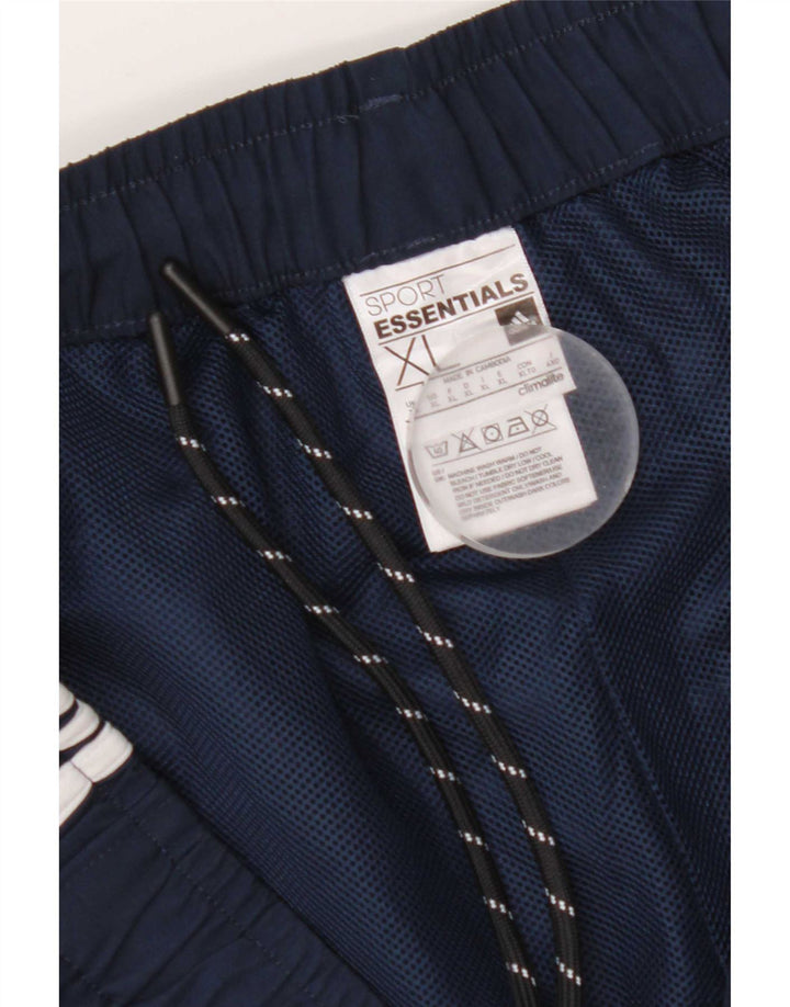 Pantaloncini sportivi Adidas Climalite da uomo XL in poliestere blu navy