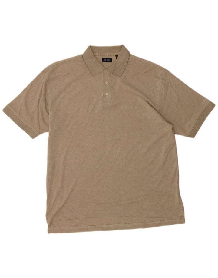 Polo da uomo IZOD in cotone beige medio