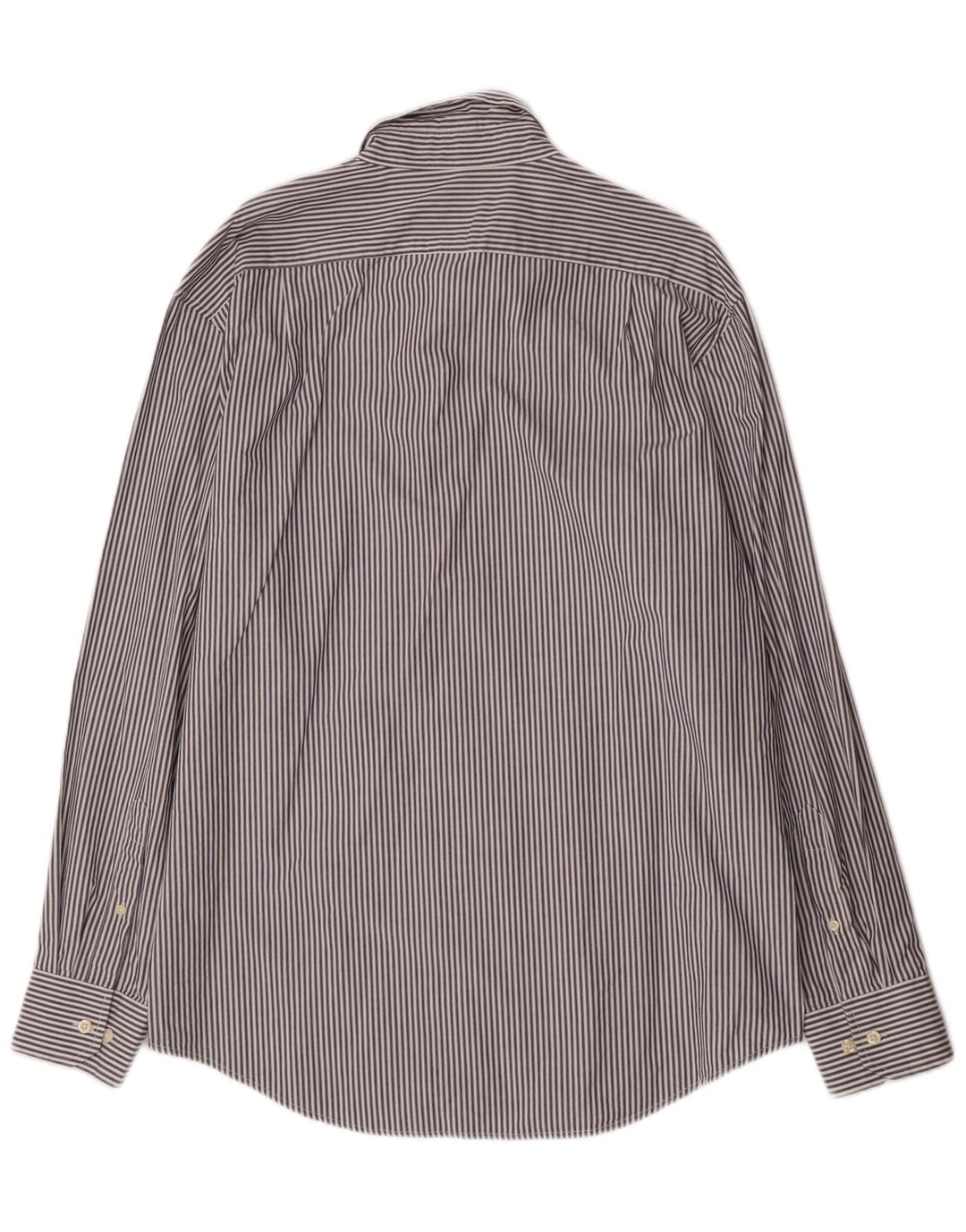 Camicia da uomo IZOD grande in cotone gessato blu navy