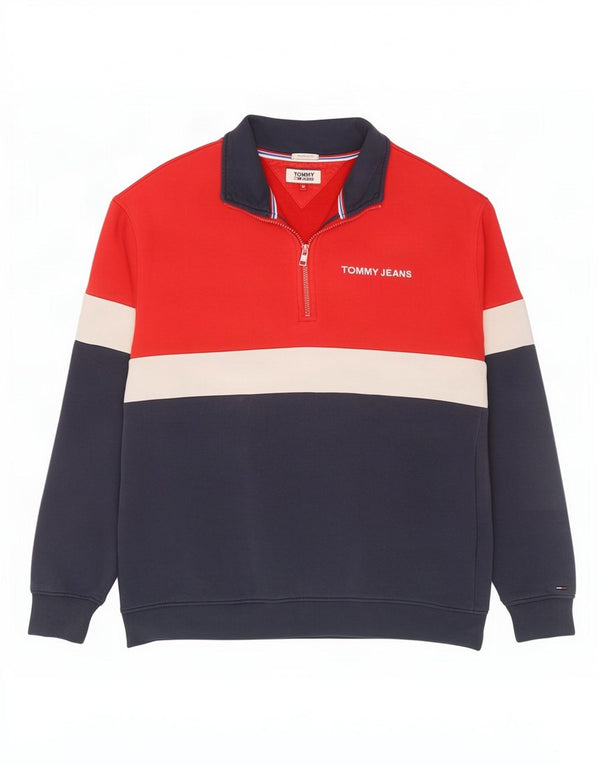 Tommy Hilfiger Uomo Felpa con vestibilità rilassata Maglione medio multicolore