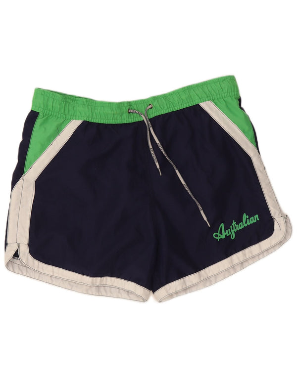 AUSTRALIAN L'ALPINA Pantaloncini da bagno da uomo IT 50 Medium Blu Navy Colourblock