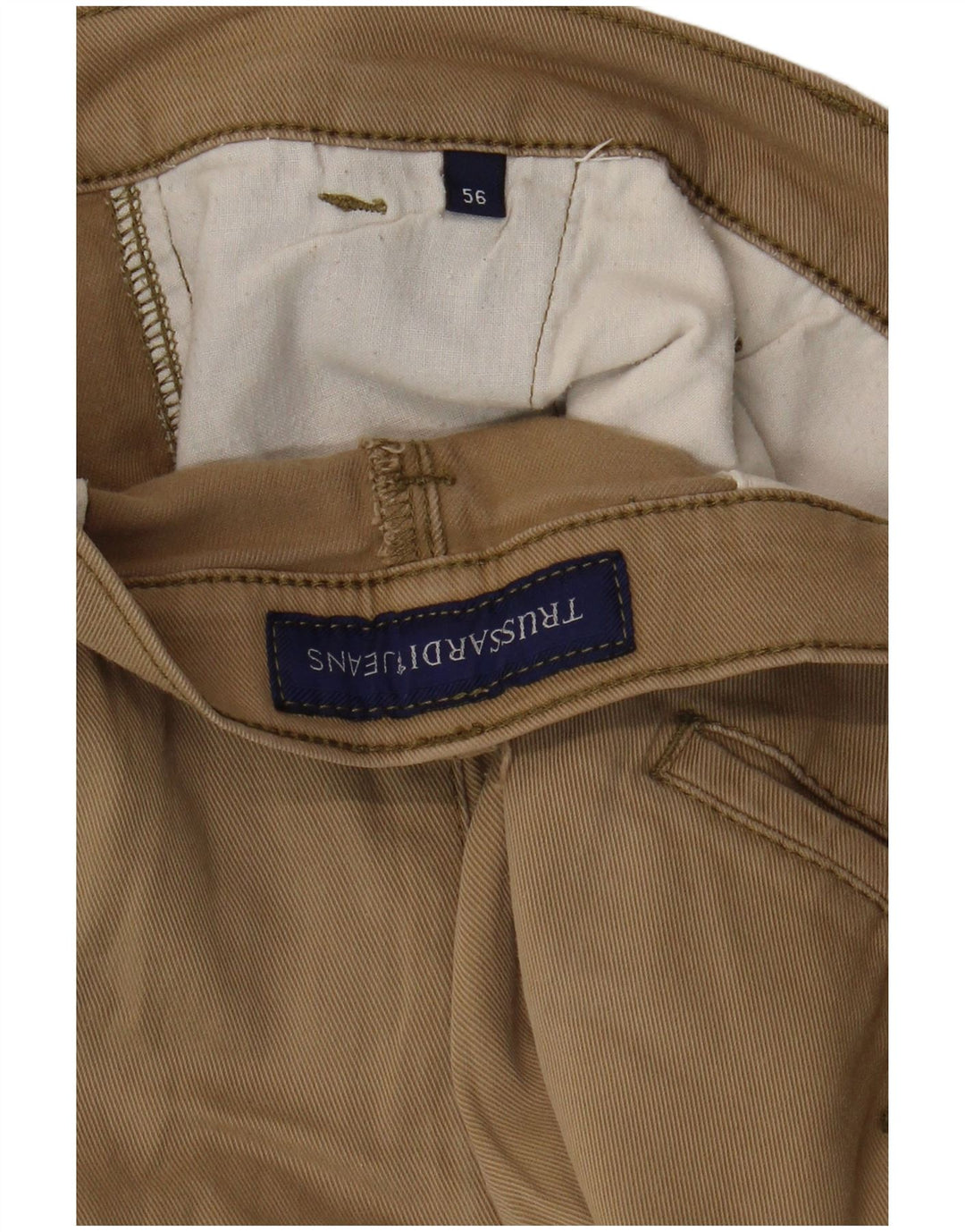 Pantaloni Chino Dritti Uomo Trussardi W36 L30 Beige