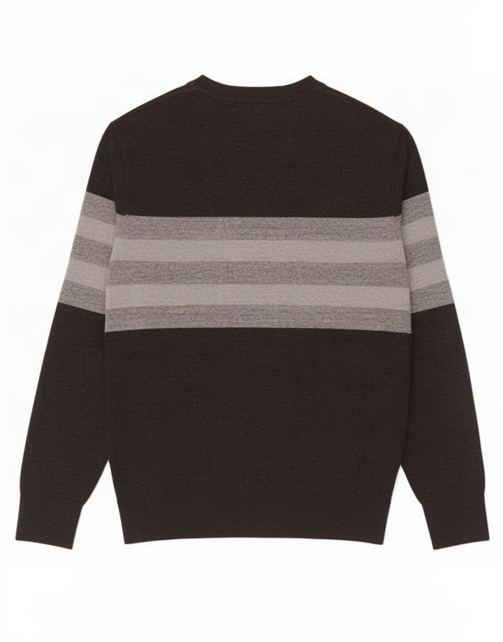 Maglione maglione girocollo da uomo Gap piccolo in cotone a righe nere