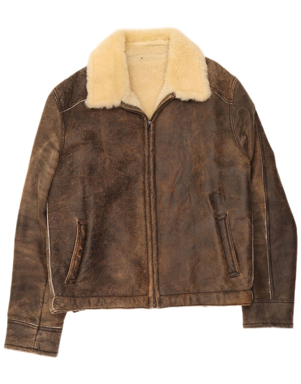 Giubbotto Shearling Uomo Pascucci IT 54 2XL Marrone