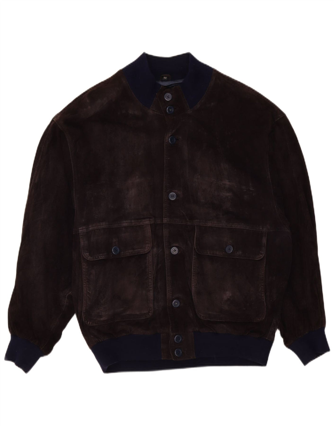 Giubbotto bomber da uomo in pelle scamosciata VINTAGE IT 52 XL Viola