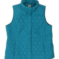 IZOD Womens Petite Quilted Gilet UK 16 Large Blue Polyester Vintage Izod and Second-Hand Izod from Messina Hembry 