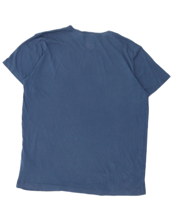 T-shirt da uomo K-WAY Top 2XL in cotone blu navy