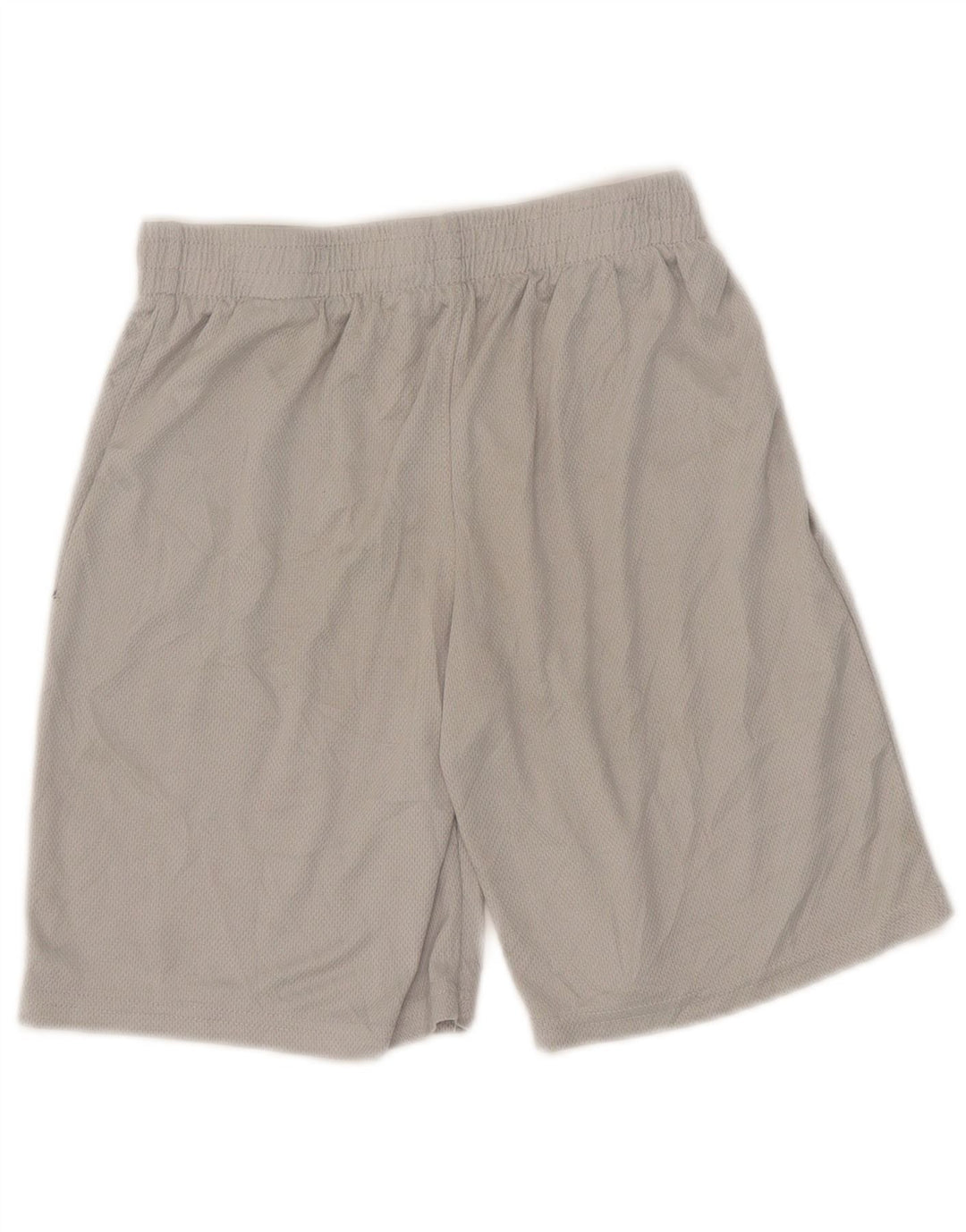 Pantaloncini sportivi Reebok da ragazzo con grafica 11-12 anni in poliestere grigio