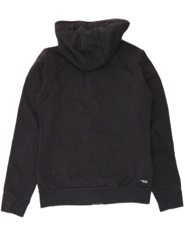 Felpa con cappuccio e zip Adidas Climalite da donna UK 4/6 XS Nera