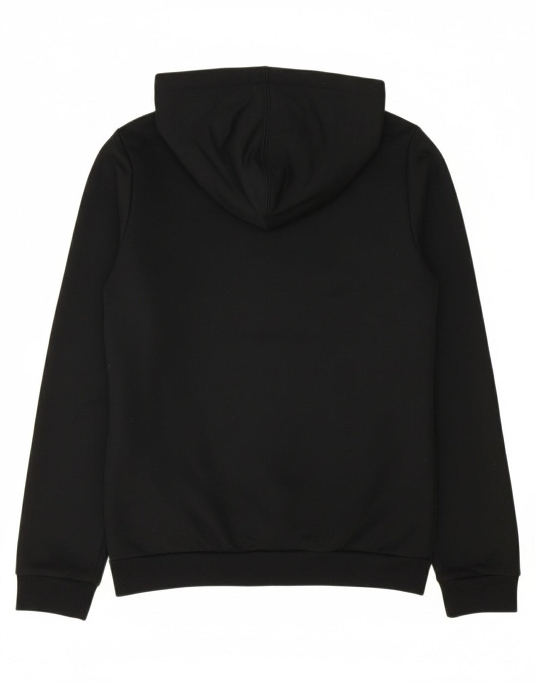 ADIDAS Womens Graphic Zip Hoodie Sweater UK 12/14 Medium Black Polyester Vintage Adidas and Second-Hand Adidas from Messina Hembry 