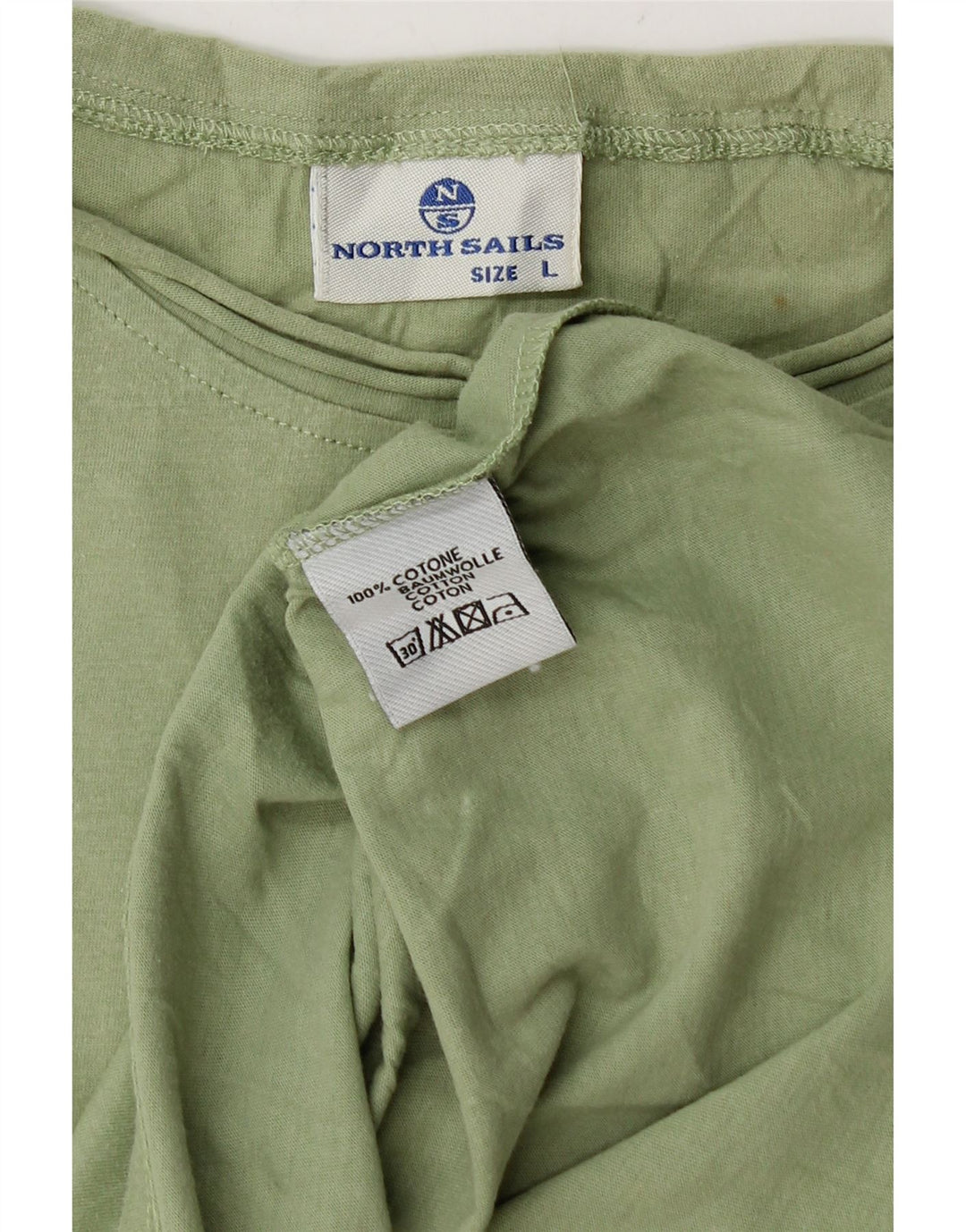 NORTH SAILS T-shirt grafica da uomo grande in cotone verde