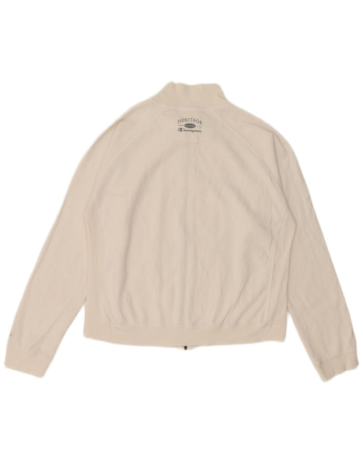Giacca da tuta da donna Champion UK 14 cotone bianco medio