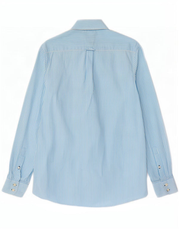 Crew Clothing Camicia da uomo dalla vestibilità classica, piccola in cotone gessato blu