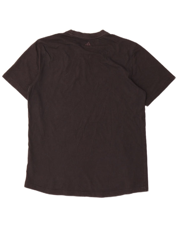 T-shirt grafica da uomo Adidas Top grande in cotone nero