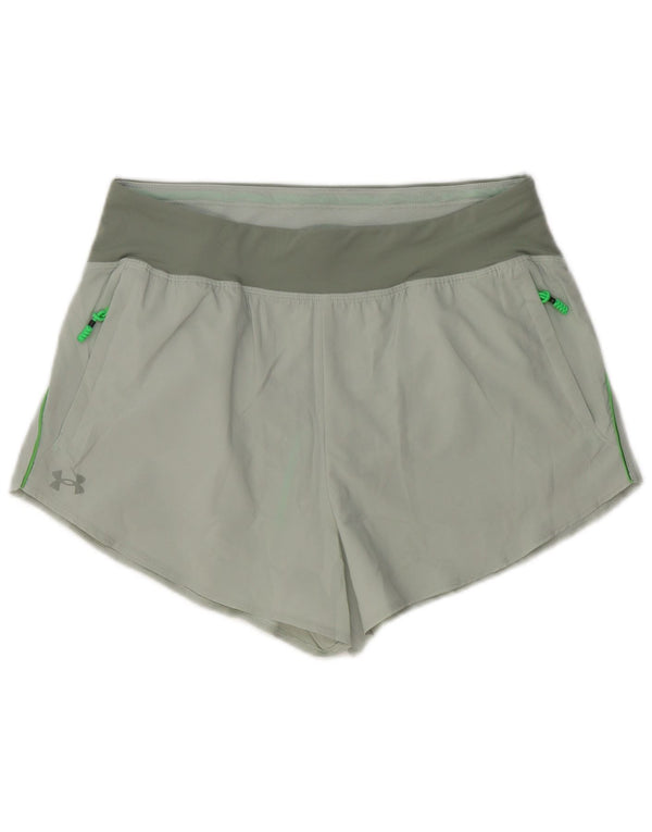 Pantaloncini sportivi da donna Under Armour UK 14 Large Grigio Colourblock Poliestere