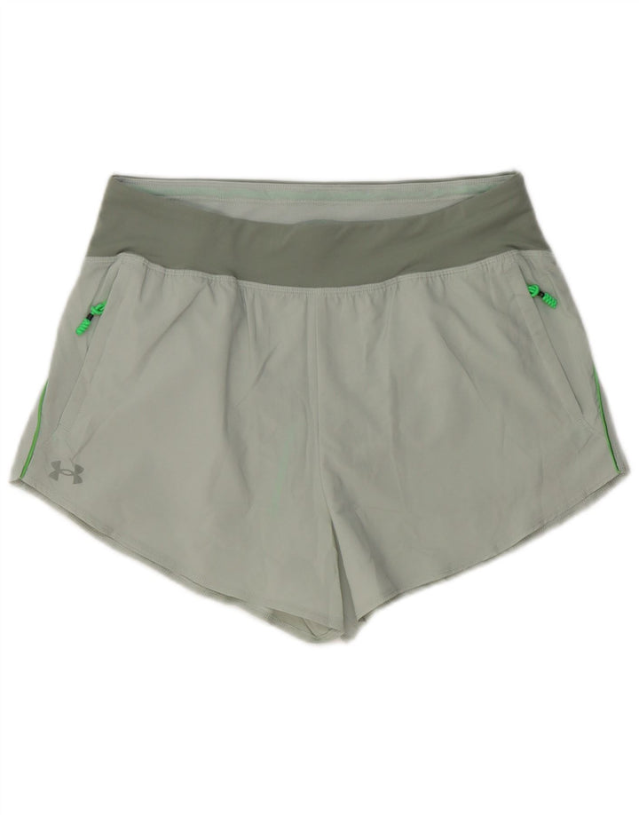 Pantaloncini sportivi da donna Under Armour UK 14 Large Grigio Colourblock Poliestere