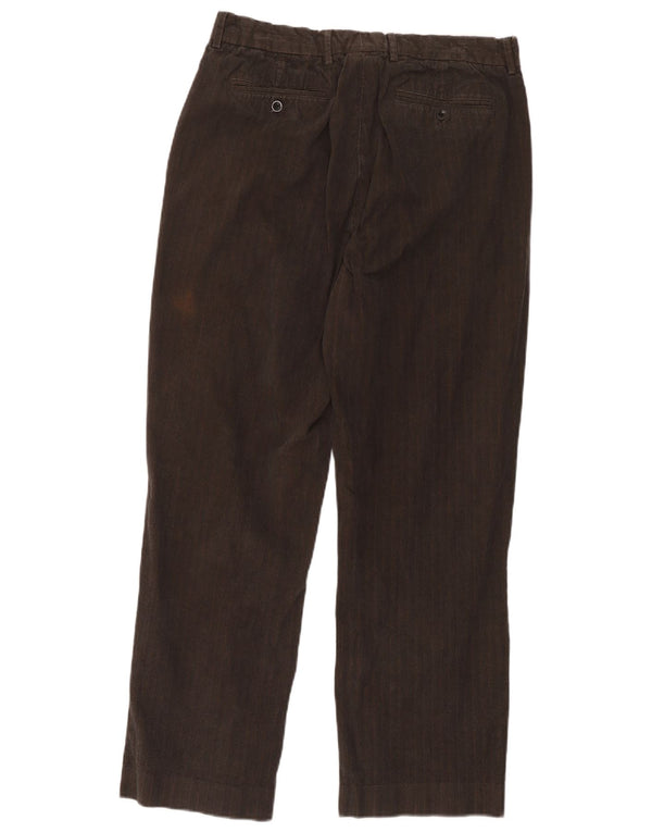 Pantaloni chino dritti da uomo Gap W34 L32 cotone gessato marrone