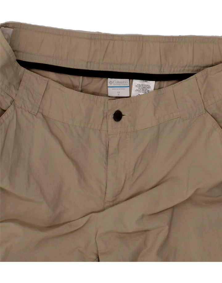 COLUMBIA Womens Cargo Shorts US 14 XL W36  Beige Nylon Vintage Columbia and Second-Hand Columbia from Messina Hembry 