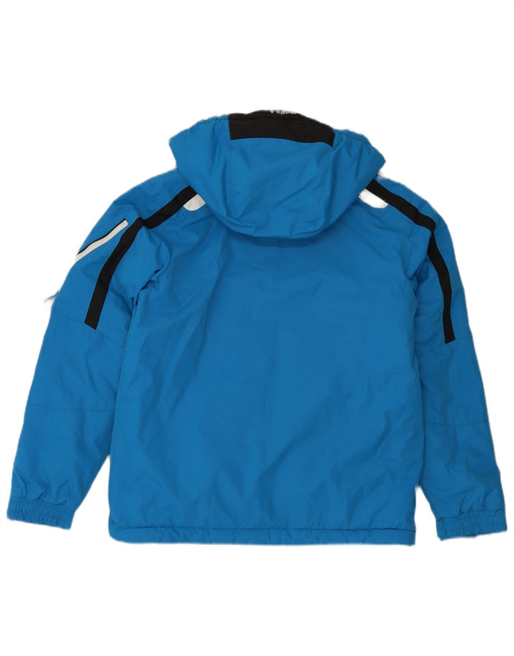 Giacca antipioggia con cappuccio Brugi per ragazzi 13-14 anni Blu Colourblock