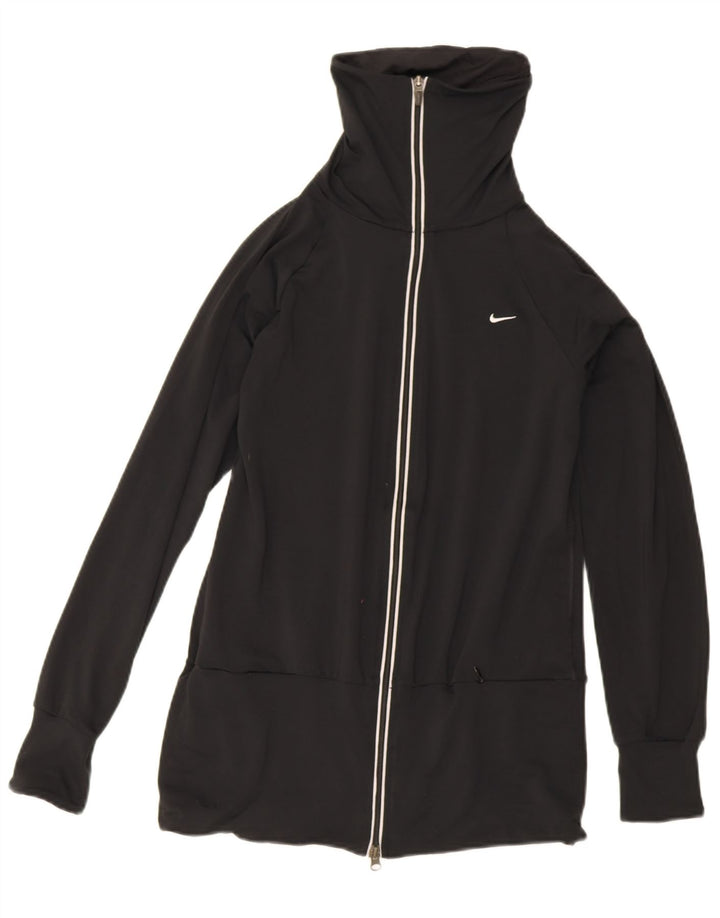 Giacca da tuta da donna Nike UK 10/12 Medium Black Poliestere Sports