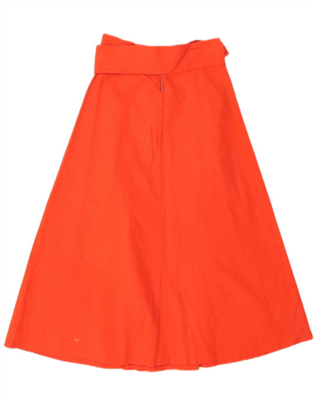 Gonna a trapezio a vita alta da donna VINTAGE IT 42 media W28 rossa