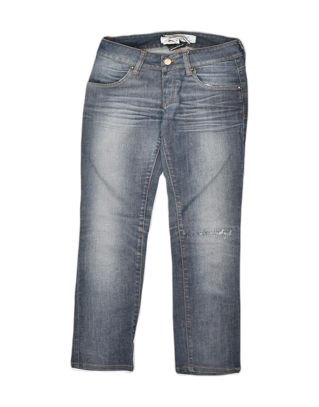 MET Womens Slim Jeans W26 L29 Blue Cotton Vintage MET and Second-Hand MET from Messina Hembry 