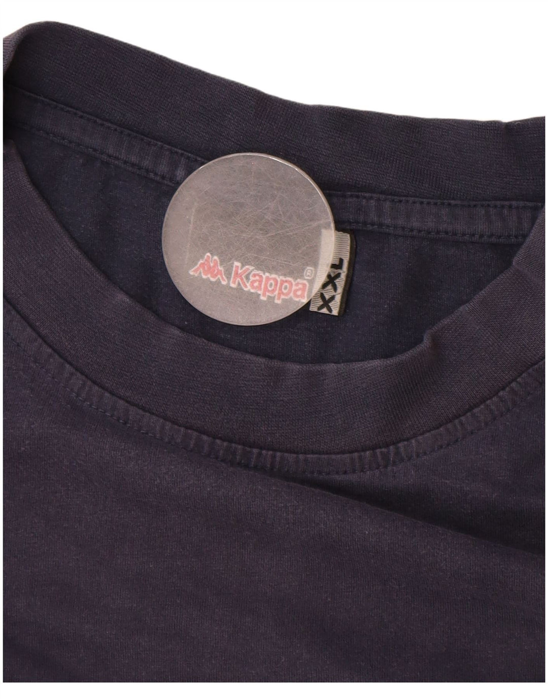 T-shirt da uomo KAPPA Top 2XL in cotone blu navy